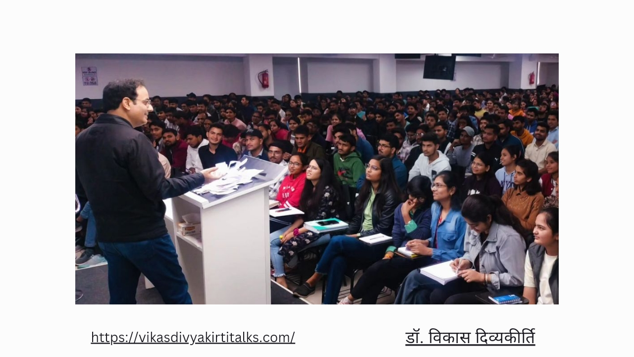 Doctor Vikas Divyakirti engaging with students on YouTube